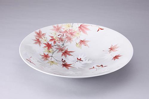 色絵大皿「秋の図」