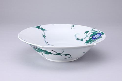 色絵朝顔の図　鉢