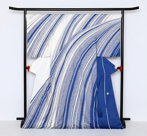 友禅着物「渓流」