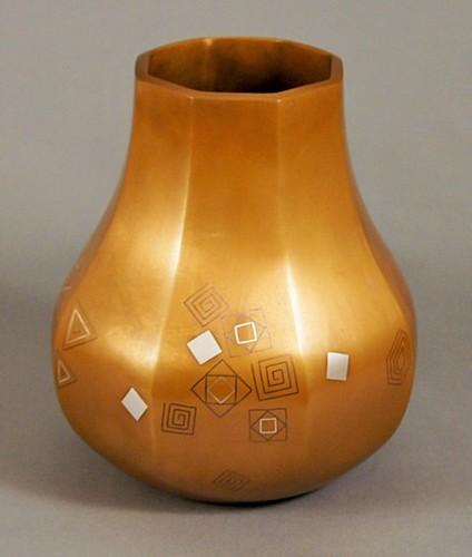 色金象嵌花器「天空の星宙」