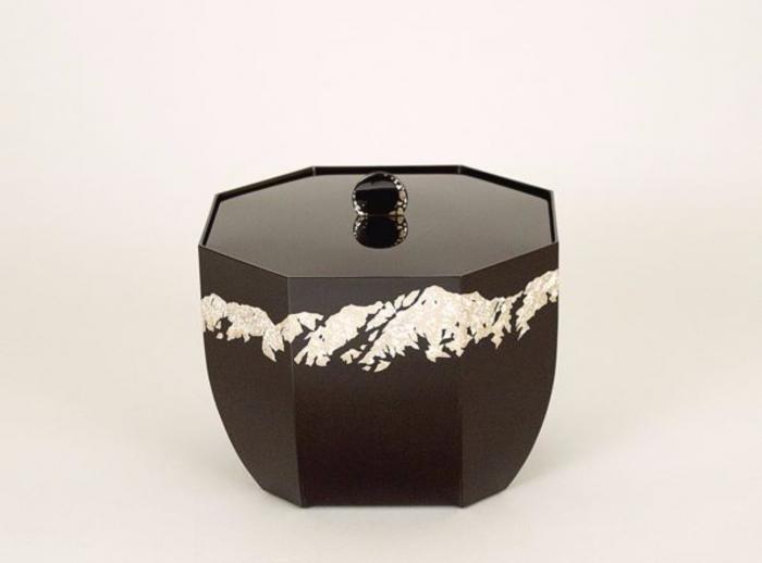 城端蒔絵水指「立山連峰」