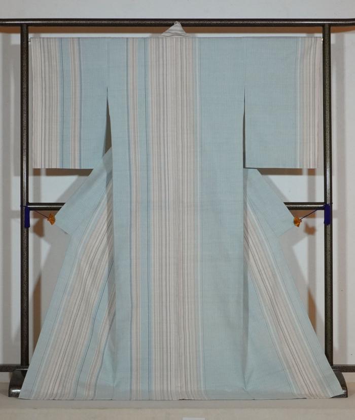 紬織着物「雨あがり」