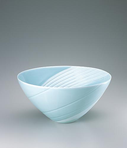 青白磁鉢「潮流」