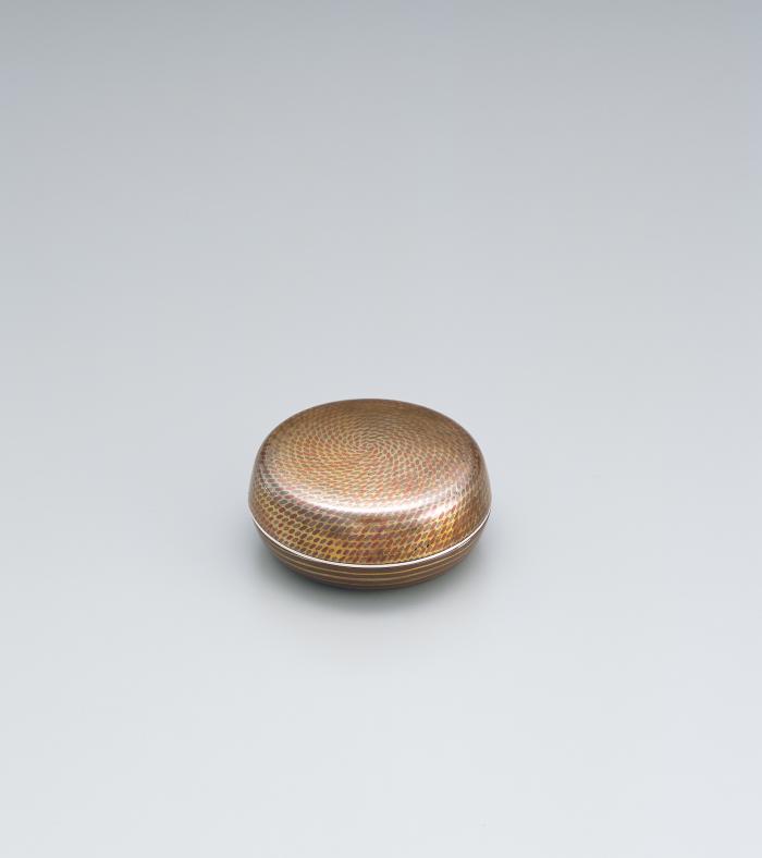 銅・黄銅接合文香合