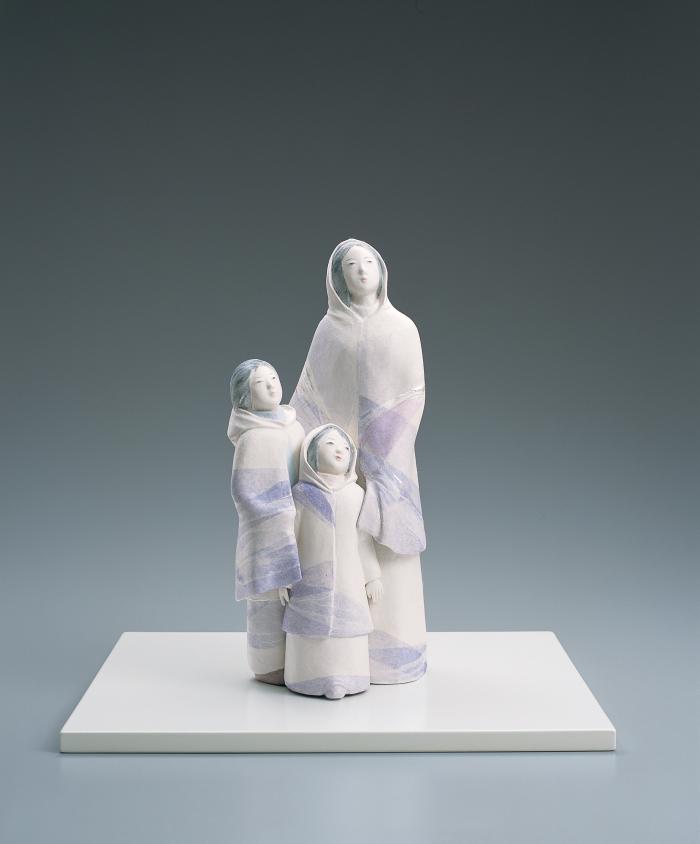 桐塑紙貼「銀花」