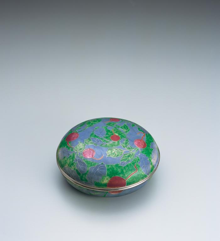 有線七宝合子「菜彩」