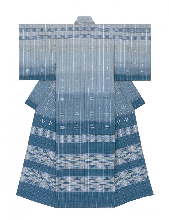 紬織着物「水鏡」