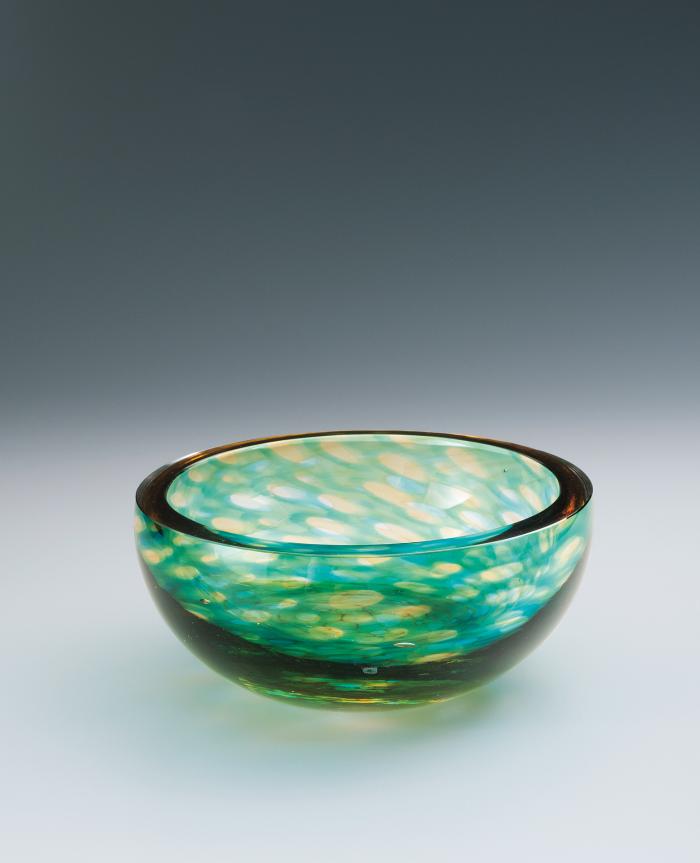 宙吹き硝子鉢「丵」