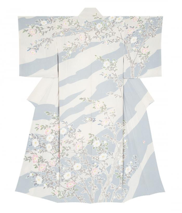 絞り染訪問着「花笑み」