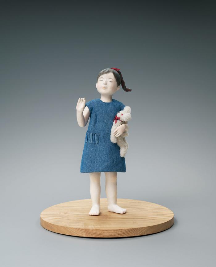 木芯桐塑布木目込「おともだち」