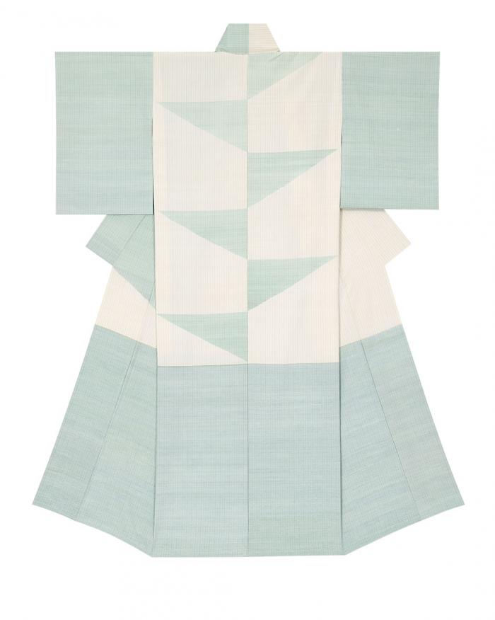 紬織着物「半夏生」