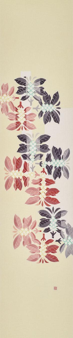 友禅染帯「押小路通り」