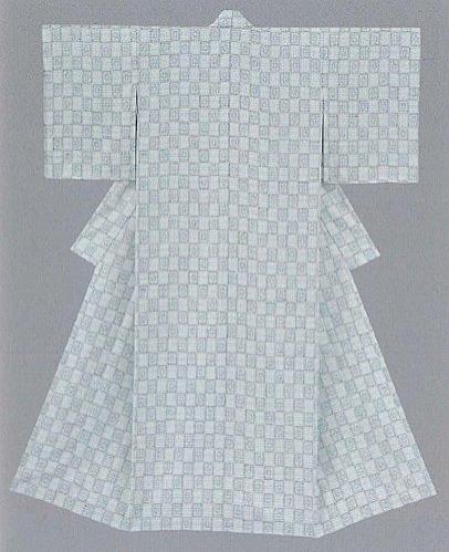紬織着物「氷晶」