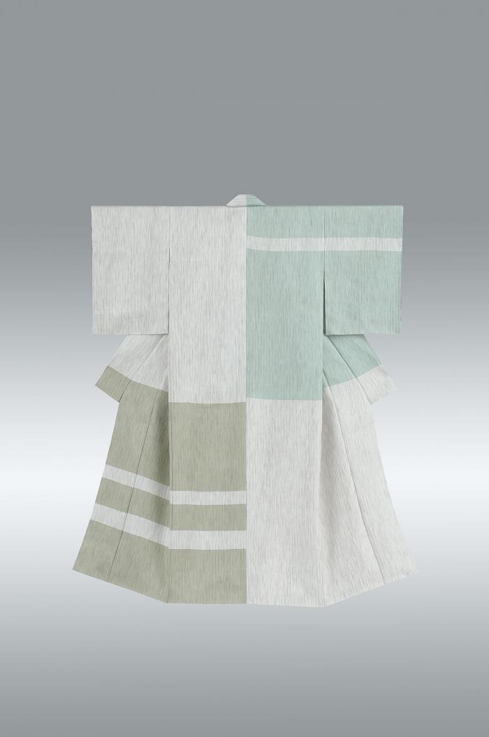 綾織着物「氷面鏡」