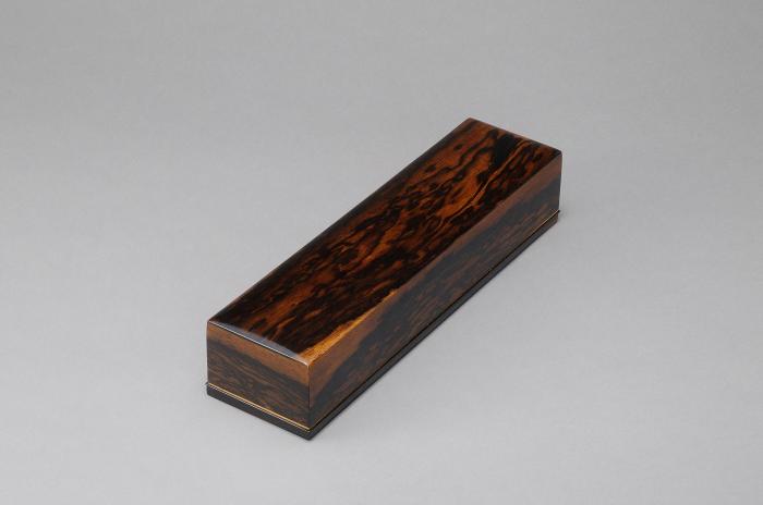 黒柿造拭漆短冊箱