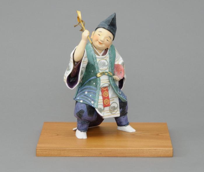 紙塑和紙貼「恵比寿」