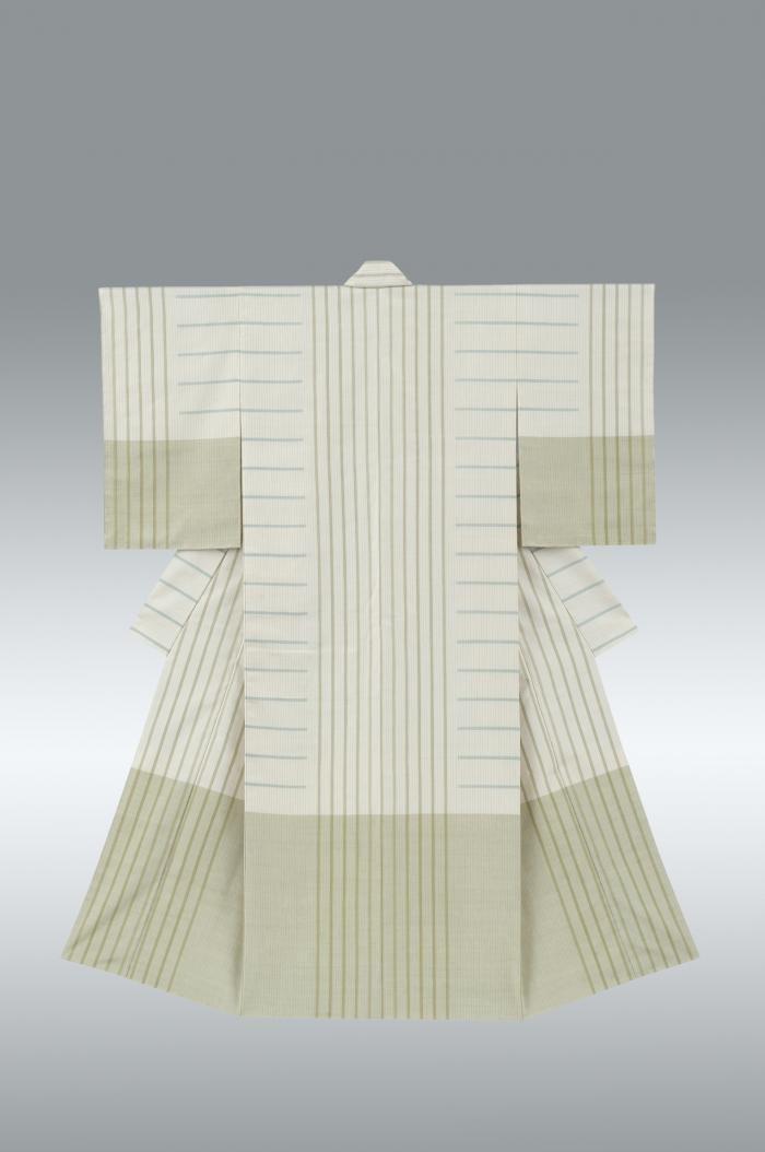 紬織着物「白樺」