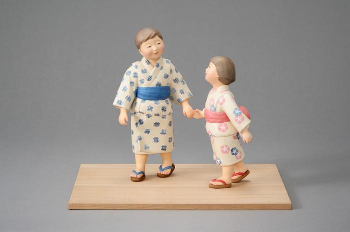 紙塑和紙貼「夏祭り」