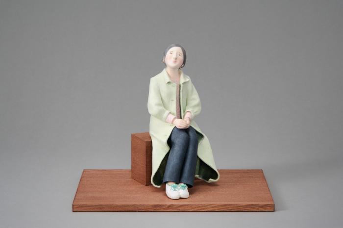 紙塑紙貼「待春」