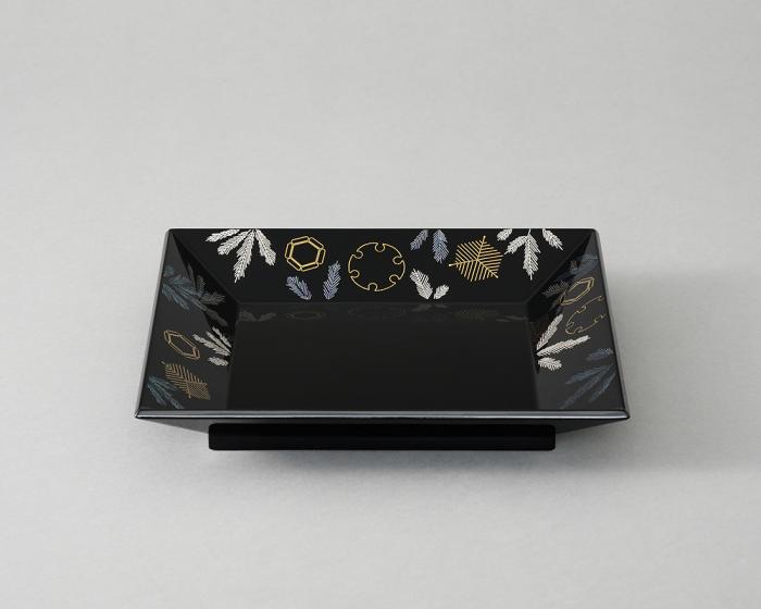切金螺鈿方盆「凍華」