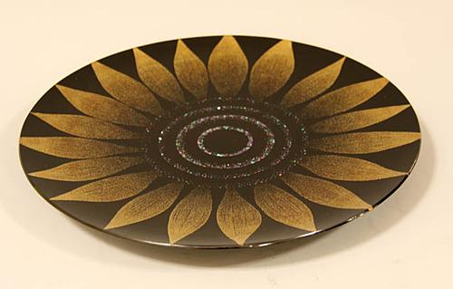 蒔絵盛器「向日葵」