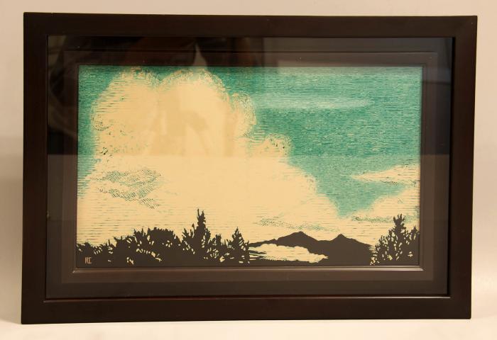 蒟醤額「夕晴」