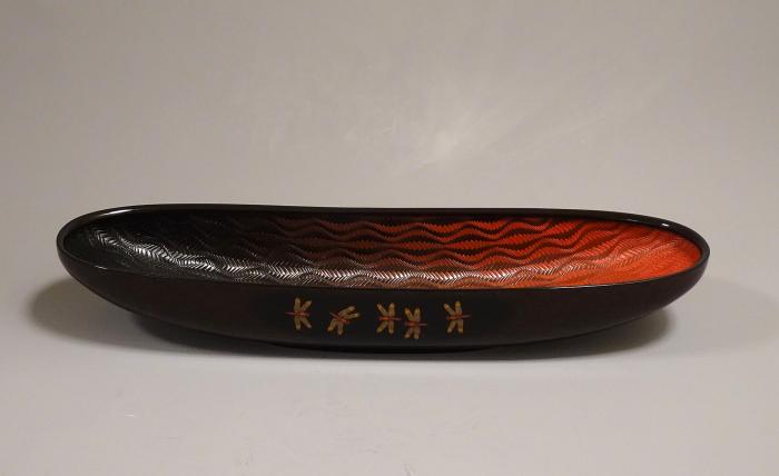 籃胎蒟醬盛器「夕焼けこやけ」