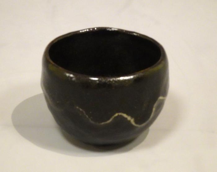 黒幕釉茶盌