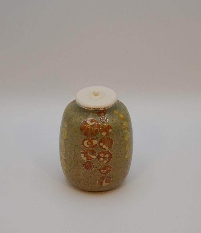 有線七宝茶入れ「里山」