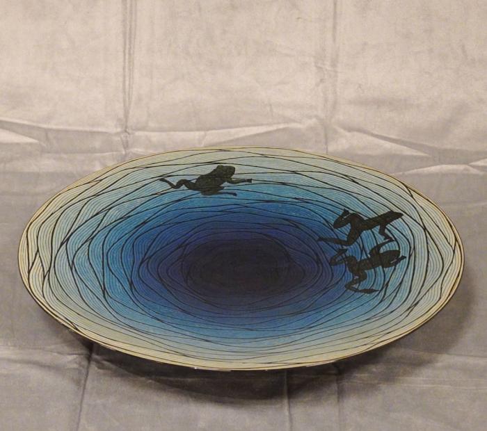 乾漆蒟醬盛器「鳴蛙」