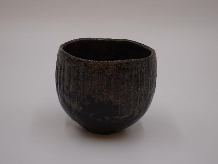 黒縦箆茶盌