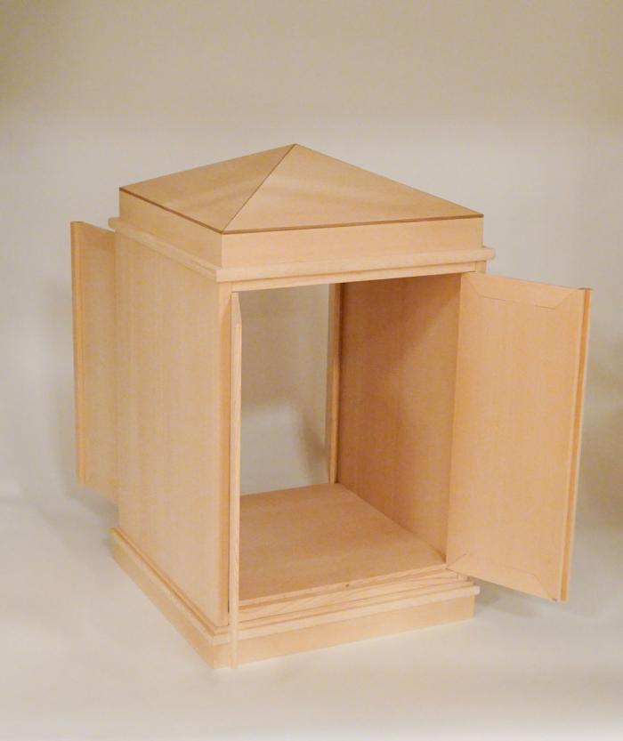 方形桧　両面厨子