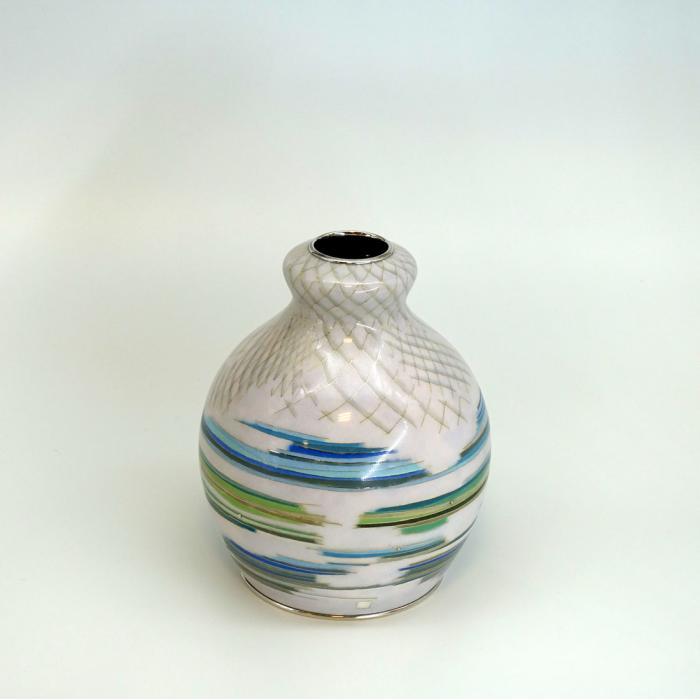 有線七宝花入「風をまとう」