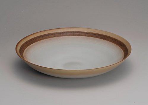 白釉ケガキ紋様皿