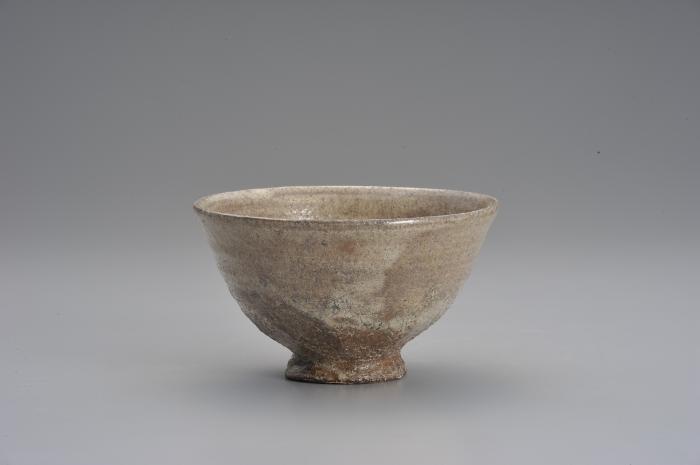 萩茶盌大道粉引