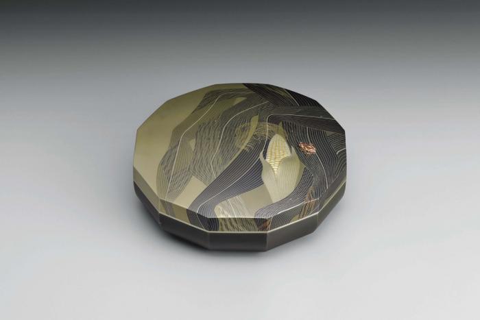 切嵌象嵌接合せ箱「晩夏」