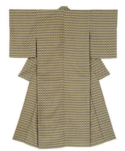 木綿風通織着物「暮の春」