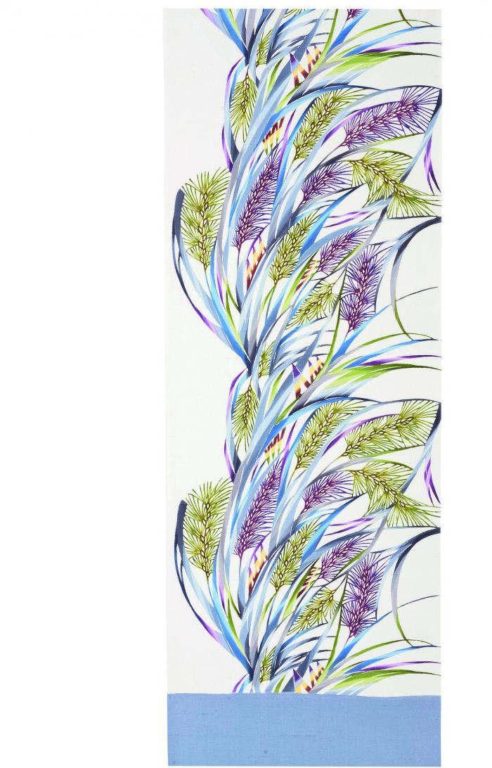 型絵染帯「陽射」