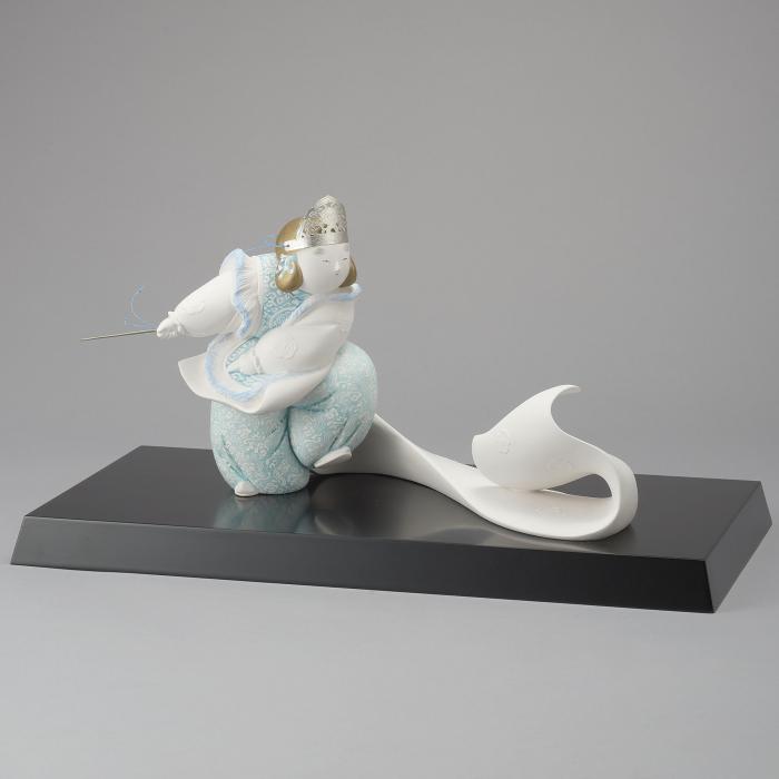 陶彫彩色「清流」
