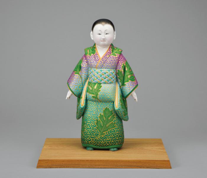 陶彫彩色「菖蒲野」