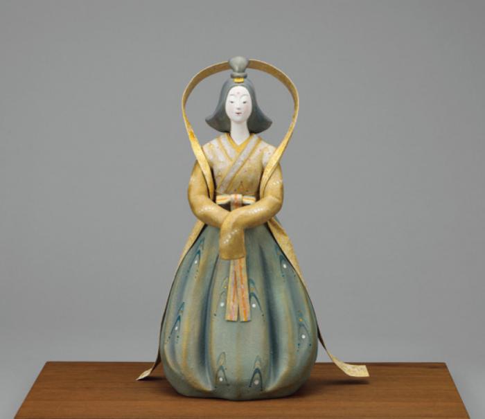 陶彫彩色「遊」