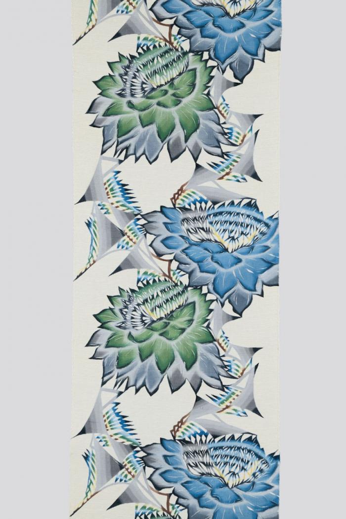 型絵染玉糸の帯「秋暉」
