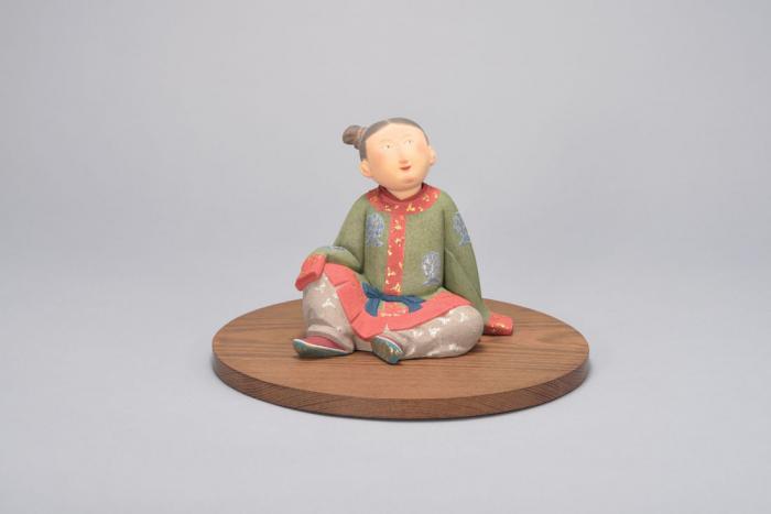 陶彫紙貼彩色「飛鳥春曜」