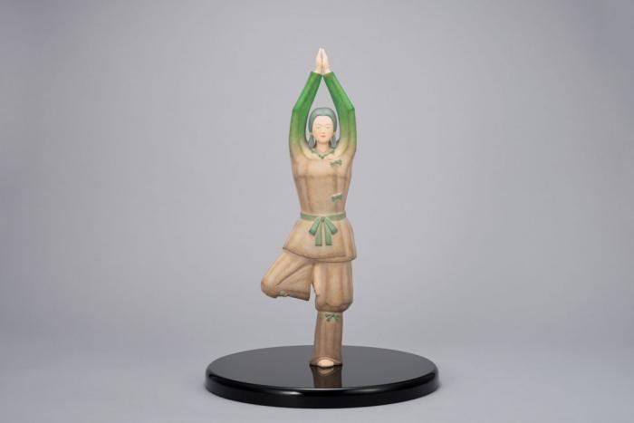 陶彫彩色「樹精」