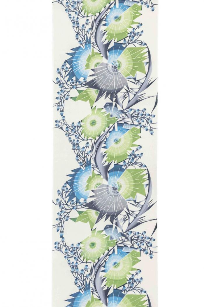 型絵染帯「蒼風」
