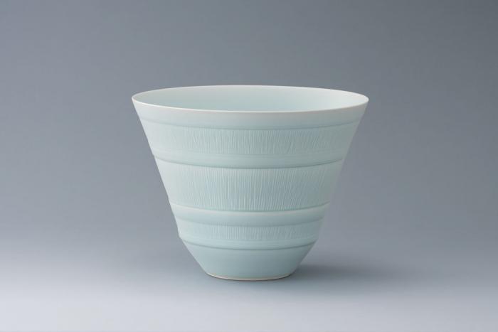 氷青磁花器
