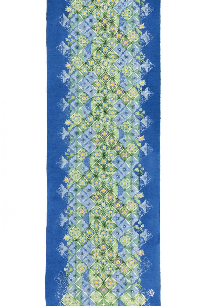 型絵染帯「朝露」