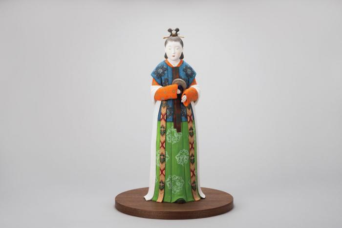 陶彫彩色「唐泊」
