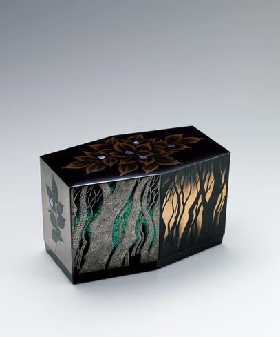 蒔絵六角箱「橅の森」
