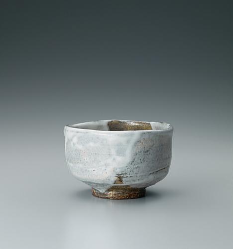 萩白釉茶碗
